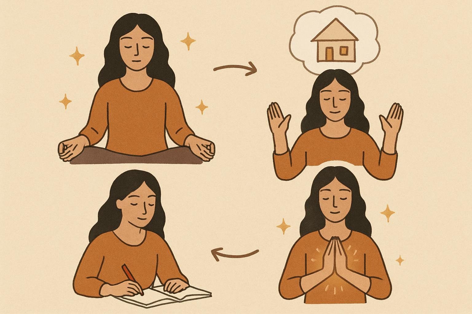 Meditation ritual diagram for UFO manifestation.