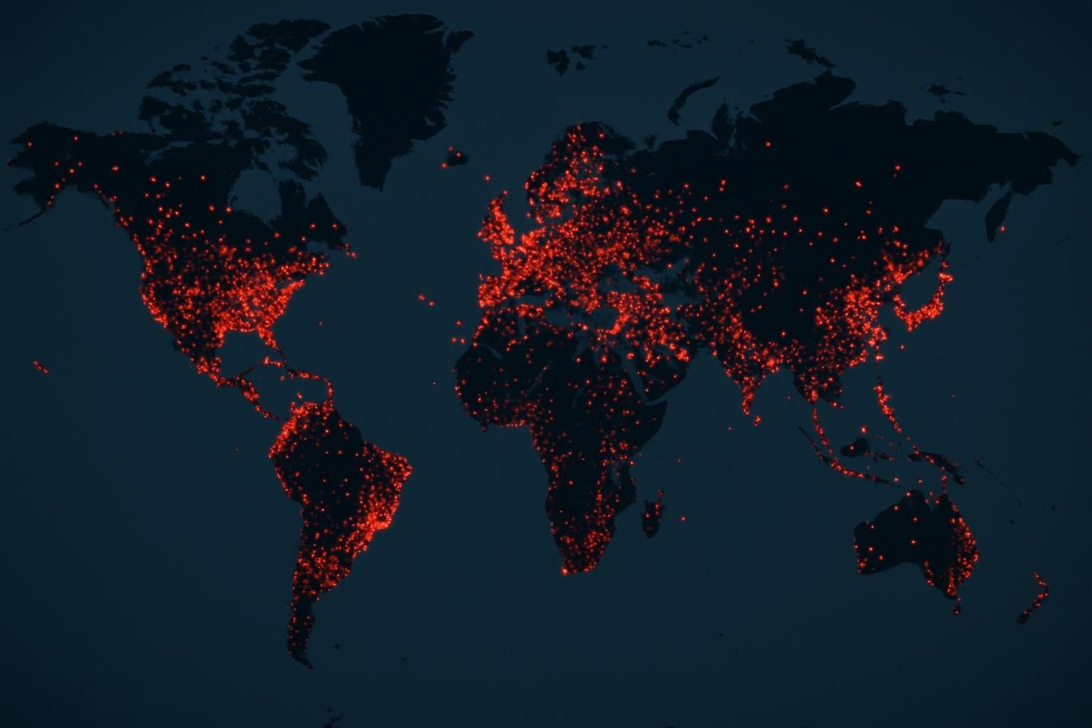 Global UFO sightings map for ritual planning.