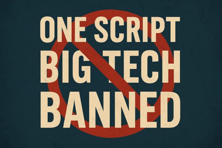One Script Big Tech Banned