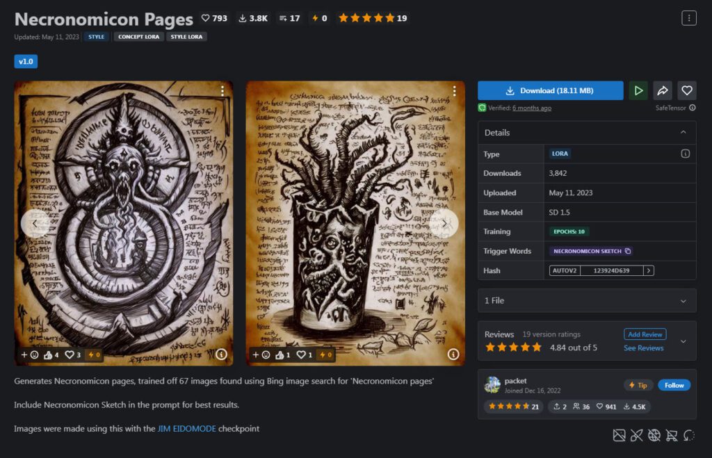 AI-Generated Necronomicon
